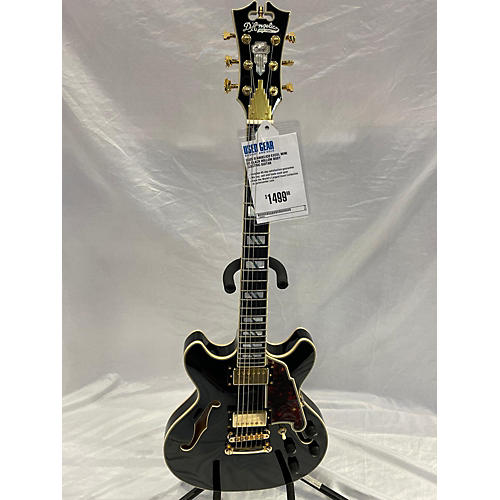 D'Angelico Used D'Angelico EXCEL MINI DC Black Hollow Body Electric Guitar Black