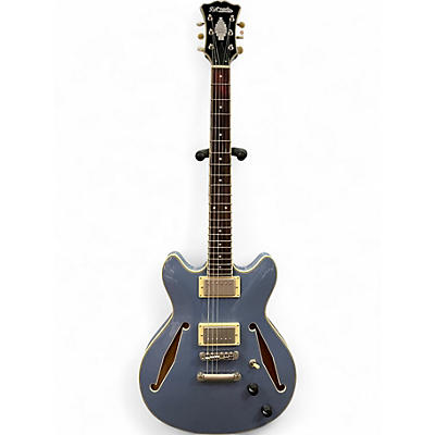 Used D'Angelico EXCEL MINI DC TOUR Blue Hollow Body Electric Guitar