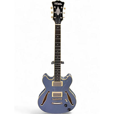 Used D'Angelico EXCEL MINI DC TOUR Blue Hollow Body Electric Guitar