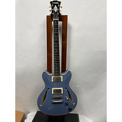 D'Angelico Used D'Angelico EXCEL MINI DC TOUR SLATE BLUE Hollow Body Electric Guitar