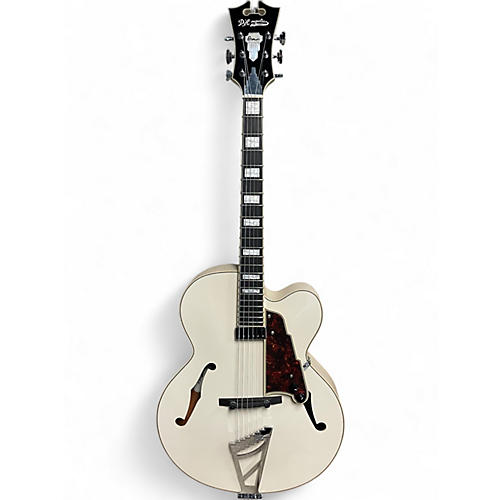 Used D'Angelico EXL-1 Pearl White Hollow Body Electric Guitar Pearl White