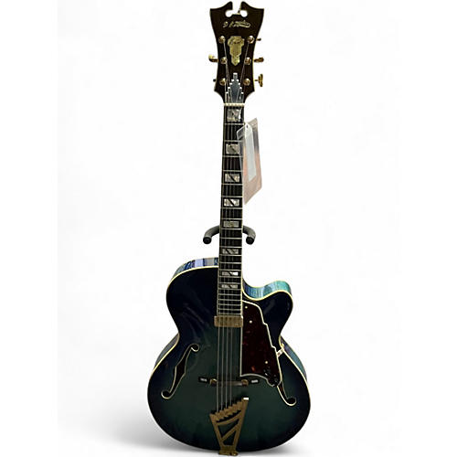 Used D'Angelico EXS-1 BLS Blue Hollow Body Electric Guitar Blue
