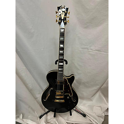 Used D'Angelico EXSS Black Hollow Body Electric Guitar