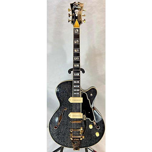 D'angelico Used D'Angelico Excel 59 Black And White Hollow Body Electric Guitar Black and White