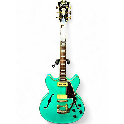 Used D'Angelico Excel DC Shoreline Surf Green Hollow Body Electric Guitar