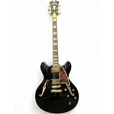 Used D'Angelico Excel DC Trans Black Hollow Body Electric Guitar