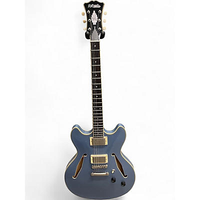 Used D'Angelico Excel Mini DC Tour SLATE BLUE Hollow Body Electric Guitar