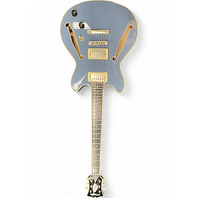 Used D'Angelico Excel Mini DC Tour Slate Blue Hollow Body Electric Guitar