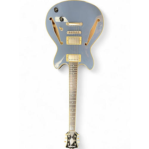 Used D'Angelico Excel Mini DC Tour Slate Blue Hollow Body Electric Guitar Slate Blue