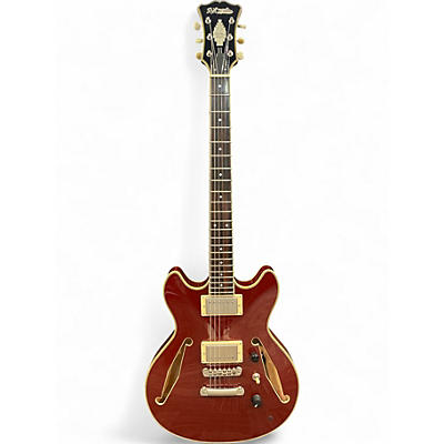 Used D'Angelico Excel Mini DC Tour Wine Red Hollow Body Electric Guitar