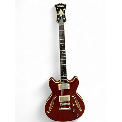 Used D'Angelico Excel Mini DC Tour Wine Red Hollow Body Electric Guitar