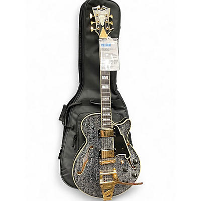 Used D'Angelico Excel SS Black and White Hollow Body Electric Guitar