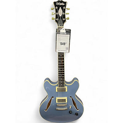 Used D'Angelico Excel Series DC Slate Blue Hollow Body Electric Guitar