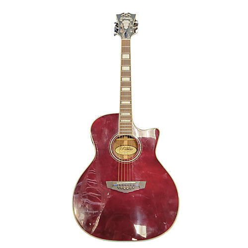 D'Angelico Used D'Angelico Gramercy Cs Cutaway Wine Red Acoustic Guitar Wine Red