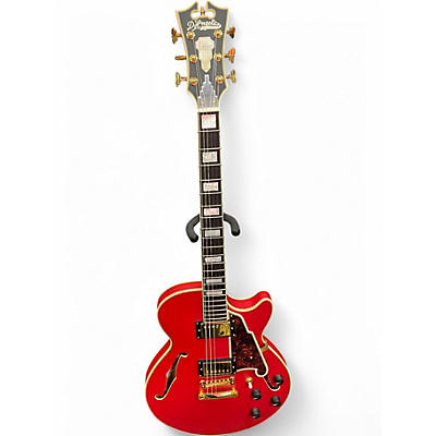Used D'Angelico LIMITED EDITION DELUXE Red Hollow Body Electric Guitar