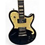 Used D'Angelico PREMIER ATLANTIC BLACK Solid Body Electric Guitar BLACK