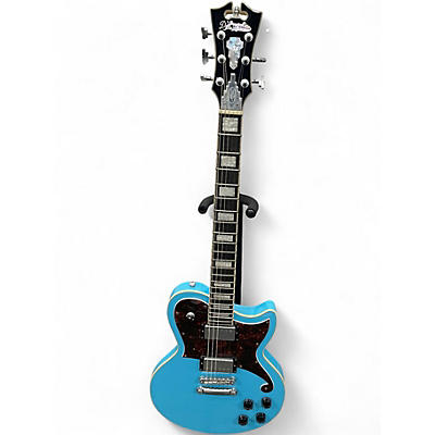 Used D'Angelico PREMIER ATLANTIC Sonic Blue Solid Body Electric Guitar