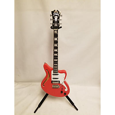 D'Angelico Used D'Angelico PREMIER BEDFORD SH Fiesta Red Hollow Body Electric Guitar