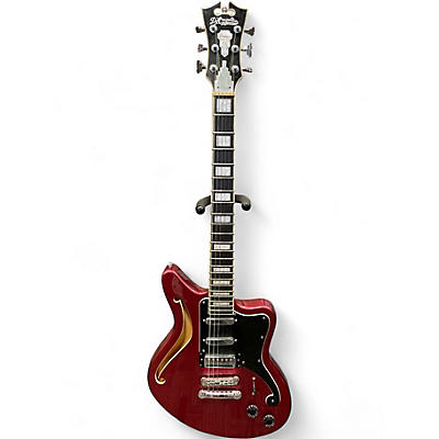 Used D'Angelico PREMIER BEDFORD SH OXBLOOD Hollow Body Electric Guitar