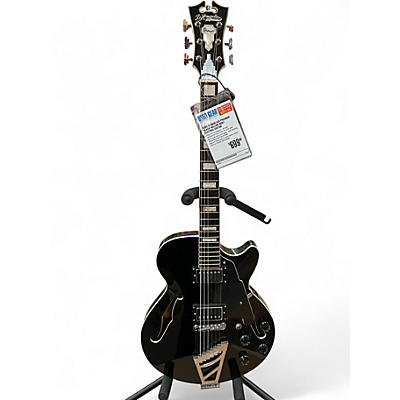 Used D'Angelico PREMIER Black Hollow Body Electric Guitar