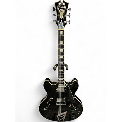 Used D'Angelico PREMIER DAPDCSBKCTCB Black Hollow Body Electric Guitar