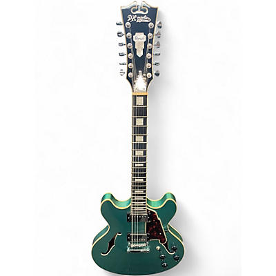 Used D'Angelico PREMIER DC 12 STRING METALLIC TEAL Solid Body Electric Guitar