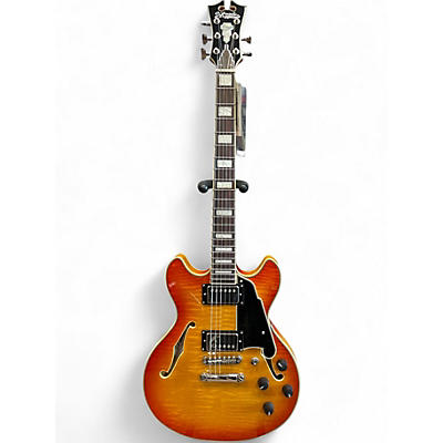 Used D'Angelico PREMIER DC XT SUNBRST Hollow Body Electric Guitar