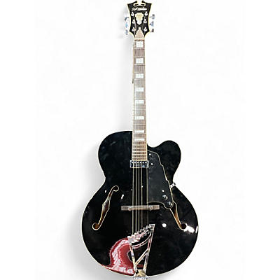 Used D'Angelico PREMIER EXL1 Black Hollow Body Electric Guitar