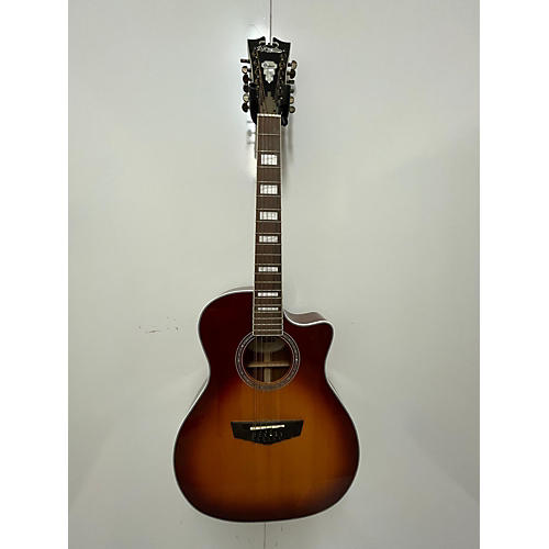 D'Angelico Used D'Angelico PREMIER FULTON 12 STRING Sunburst 12 String Acoustic Electric Guitar Sunburst