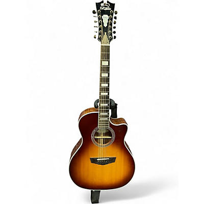 Used D'Angelico PREMIER FULTON 2 Color Sunburst 12 String Acoustic Electric Guitar