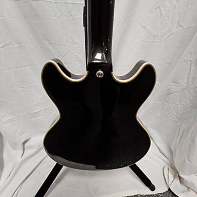 D'Angelico Used D'Angelico PREMIER MINI DC Black Hollow Body Electric Guitar