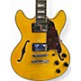 Used D'Angelico PREMIER MINI DC XT Yellow Hollow Body Electric Guitar Yellow