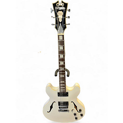 Used D'Angelico PREMIER PSDCSPWH White Hollow Body Electric Guitar White
