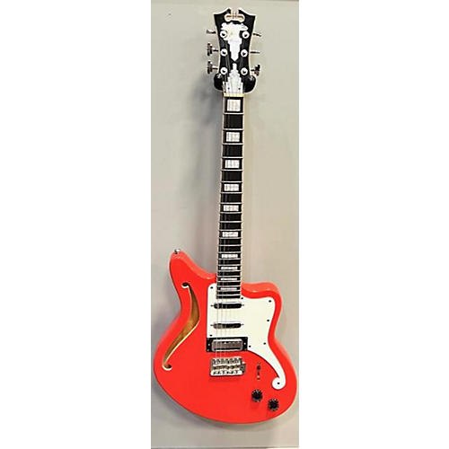 D'Angelico Used D'Angelico Premeir Bedford Fiesta Red Hollow Body Electric Guitar Fiesta Red