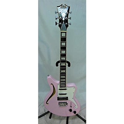 D'Angelico Used D'Angelico Premier Bedford HSS Pink Hollow Body Electric Guitar