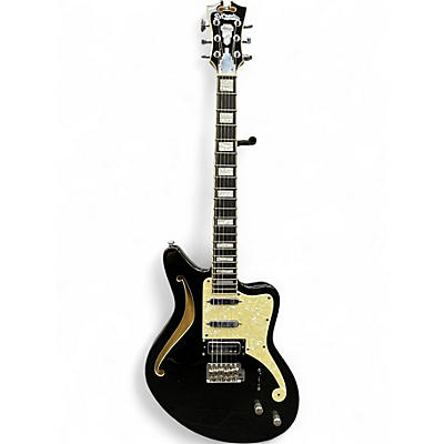 Used D'Angelico Premier Bedford SH Black Flake Hollow Body Electric Guitar