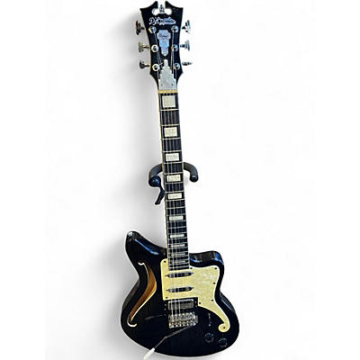 Used D'Angelico Premier Bedford SH Black Hollow Body Electric Guitar
