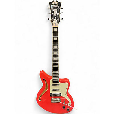 Used D'Angelico Premier Bedford SH Coral Hollow Body Electric Guitar