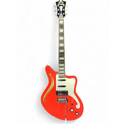 D'Angelico Used D'Angelico Premier Bedford SH Fiesta Red Hollow Body Electric Guitar Fiesta Red