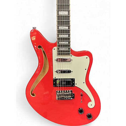 Used D'Angelico Premier Bedford SH Fiesta Red Hollow Body Electric Guitar Fiesta Red