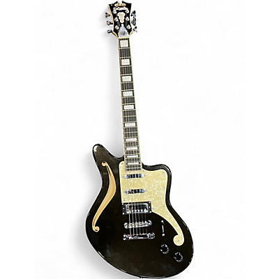 Used D'Angelico Premier Bedford SH black sparkle Hollow Body Electric Guitar