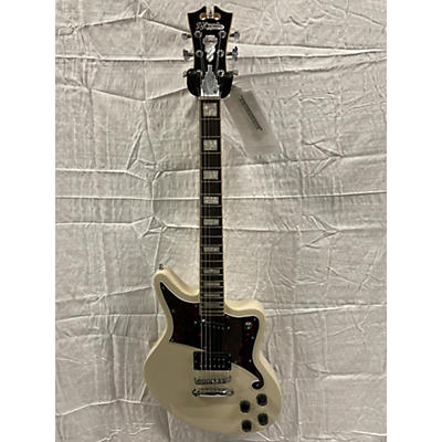 Used D'Angelico Premier Bedford White Solid Body Electric Guitar