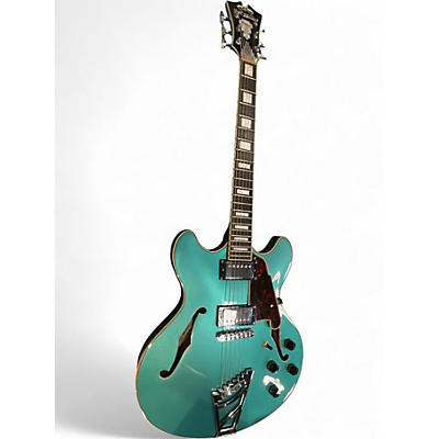 Used D'Angelico Premier  Blue Hollow Body Electric Guitar