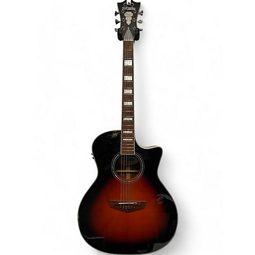 D'Angelico Used D'Angelico Premier Delancey Cutaway Dreadnought 2 Color Sunburst Acoustic Electric Guitar 2 Color Sunburst