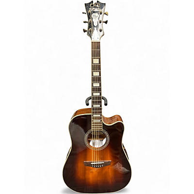 Used D'Angelico Premier Delancey Cutaway Dreadnought 2 Color Sunburst Acoustic Electric Guitar