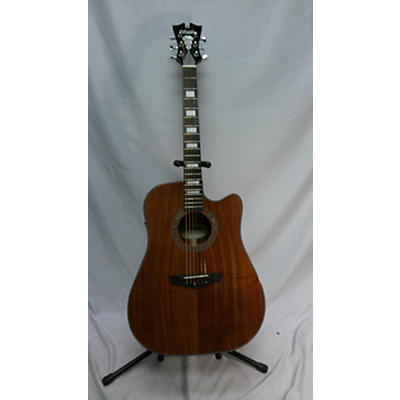 D'Angelico Used D'Angelico Premier Delancey Cutaway Dreadnought Mahogany Acoustic Electric Guitar