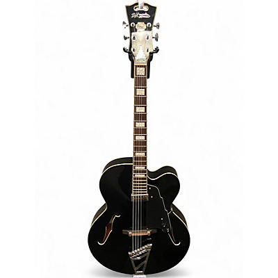 Used D'Angelico Premier EXL-1 Black Hollow Body Electric Guitar