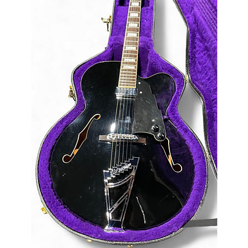 Used D'Angelico Premier EXL1 Black Hollow Body Electric Guitar Black