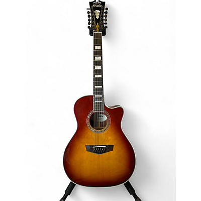 D'Angelico Used D'Angelico Premier FULTON 2 Tone Sunburst 12 String Acoustic Guitar