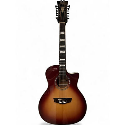Used D'Angelico Premier Fulton 12str Iced Tea Burst 12 String Acoustic Electric Guitar
